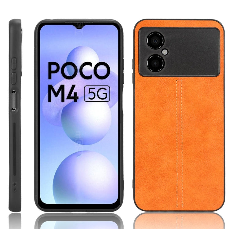 Sewing Cow Pattern Skin PC + PU + TPU Phone Case, For OPPO A17, For Honor X8 5G/X6 5G/Play6C, For Samsung Galaxy A04 4G, For Xiaomi Poco M4 5G, For Xiaomi Poco M5 4G