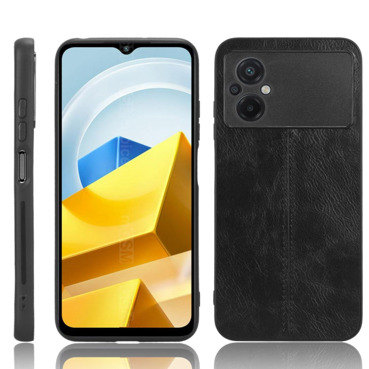 Sewing Cow Pattern Skin PC + PU + TPU Phone Case, For OPPO A17, For Honor X8 5G/X6 5G/Play6C, For Samsung Galaxy A04 4G, For Xiaomi Poco M4 5G, For Xiaomi Poco M5 4G