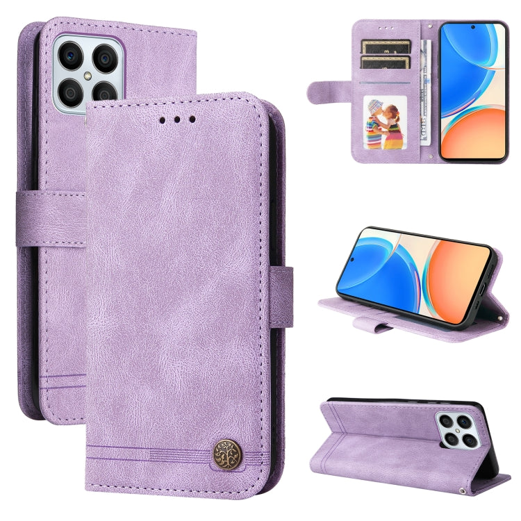 Skin Feel Life Tree Metal Button Leather Phone Case, For Huawei nova Y70 / Y70 Plus / Enjoy 50, For Huawei nova Y90 / Enjoy 50 Pro, For Honor X8 5G / X6, For OPPO A17, For Samsung Galaxy A14 5G