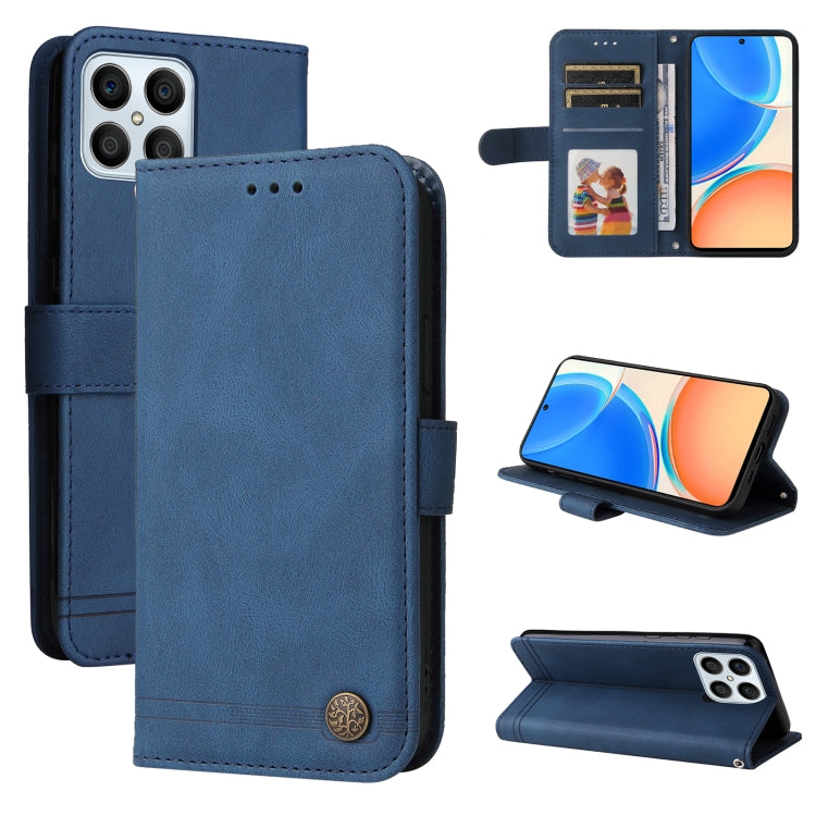 Skin Feel Life Tree Metal Button Leather Phone Case, For Huawei nova Y70 / Y70 Plus / Enjoy 50, For Huawei nova Y90 / Enjoy 50 Pro, For Honor X8 5G / X6, For OPPO A17, For Samsung Galaxy A14 5G