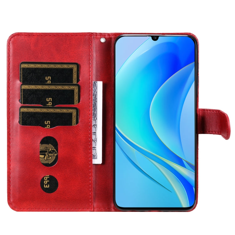 Calf Texture Zipper Leather Phone Case, For Huawei nova Y70 / Y70 Plus/ Enjoy 50, For Huawei nova Y90 / Enjoy 50 Pro, For Honor X8 5G / X6, For Samsung Galaxy A14 5G