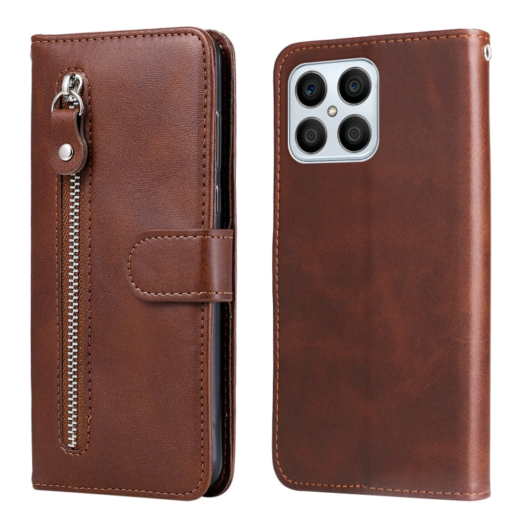Calf Texture Zipper Leather Phone Case, For Huawei nova Y70 / Y70 Plus/ Enjoy 50, For Huawei nova Y90 / Enjoy 50 Pro, For Honor X8 5G / X6, For Samsung Galaxy A14 5G