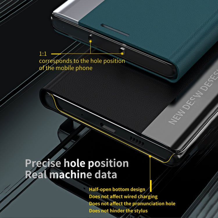 Side Electroplated Magnetic Leather Phone Case