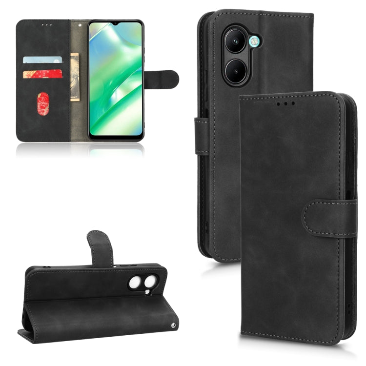 Skin Feel Magnetic Flip Leather Phone Case