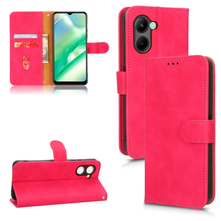 Skin Feel Magnetic Flip Leather Phone Case