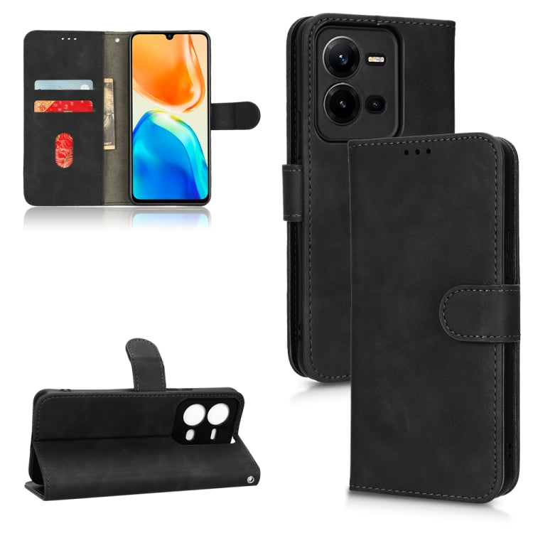 Skin Feel Magnetic Flip Leather Phone Case