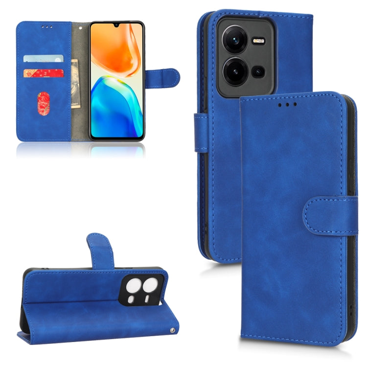 Skin Feel Magnetic Flip Leather Phone Case