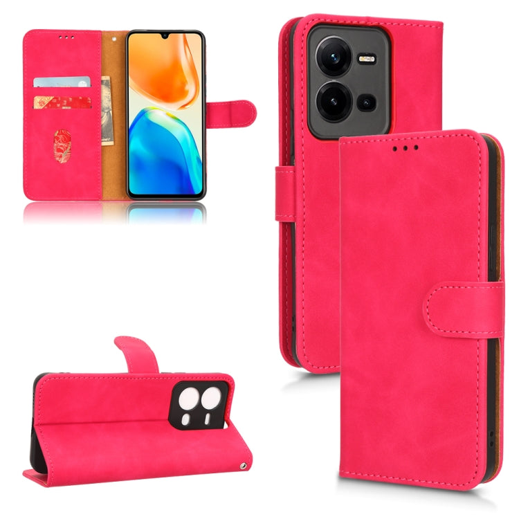Skin Feel Magnetic Flip Leather Phone Case