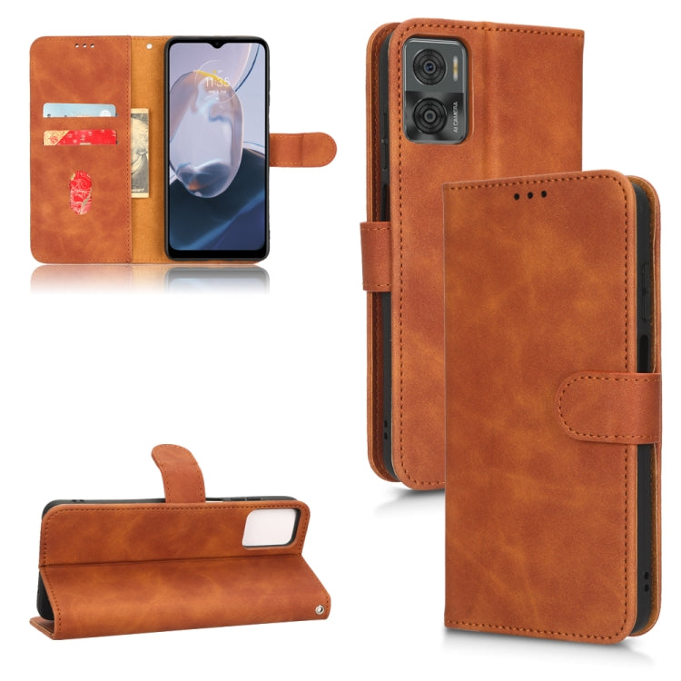 Skin Feel Magnetic Flip Leather Phone Case