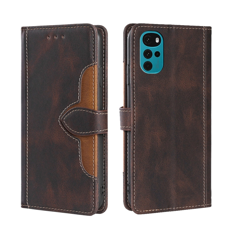 Skin Feel Magnetic Buckle Leather Phone Case, For Motorola Moto E32 India/E22s 4G Global, For OPPO A17, For OPPO K10x 5G, For Realme C33 4G, For vivo V25 5G/V25e 5G, For vivo Y16 4G/Y02s 4G, For vivo Y55 4G, For Samsung Galaxy A04s