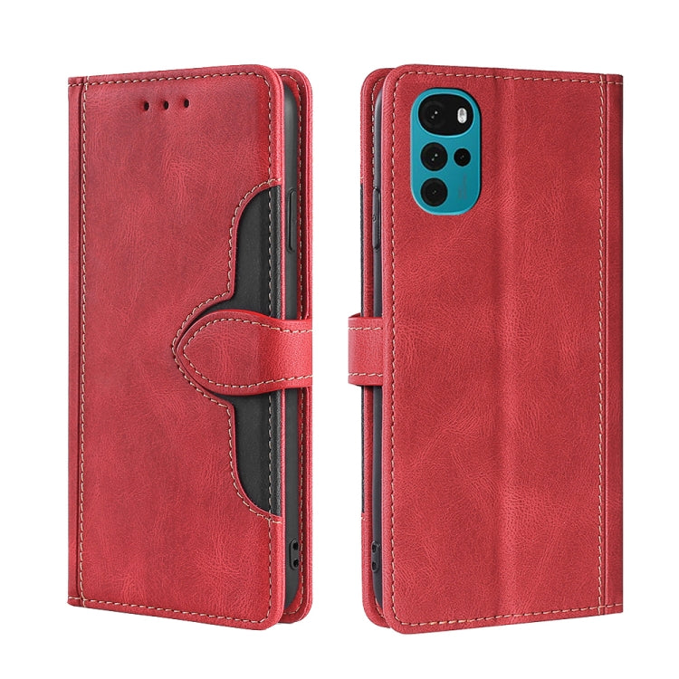 Skin Feel Magnetic Buckle Leather Phone Case