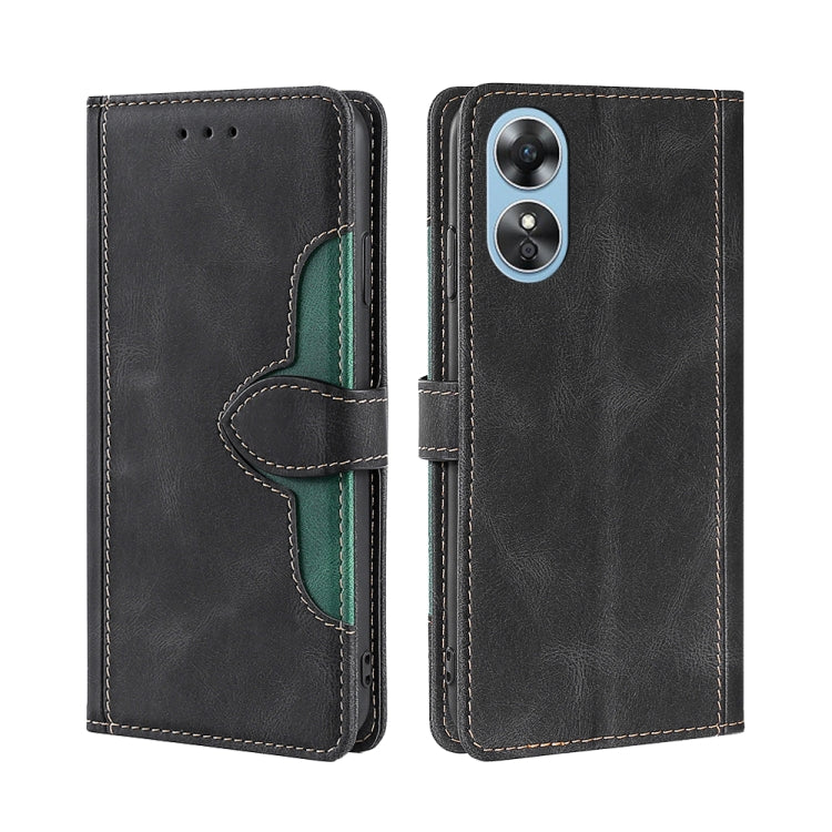 Skin Feel Magnetic Buckle Leather Phone Case