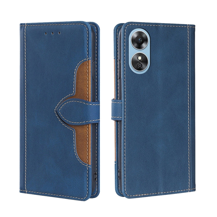 Skin Feel Magnetic Buckle Leather Phone Case, For Motorola Moto E32 India/E22s 4G Global, For OPPO A17, For OPPO K10x 5G, For Realme C33 4G, For vivo V25 5G/V25e 5G, For vivo Y16 4G/Y02s 4G, For vivo Y55 4G, For Samsung Galaxy A04s