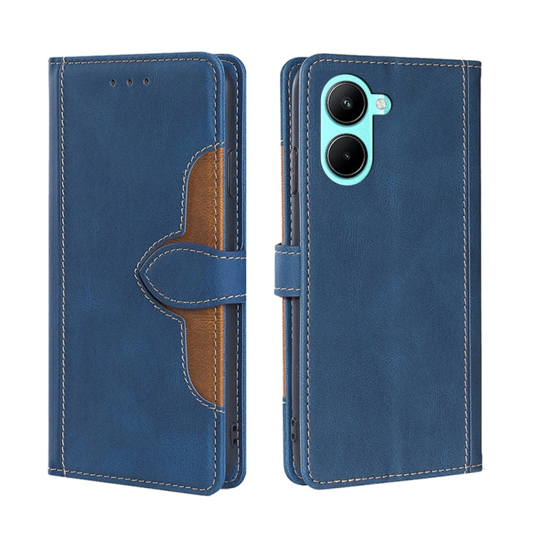 Skin Feel Magnetic Buckle Leather Phone Case, For Motorola Moto E32 India/E22s 4G Global, For OPPO A17, For OPPO K10x 5G, For Realme C33 4G, For vivo V25 5G/V25e 5G, For vivo Y16 4G/Y02s 4G, For vivo Y55 4G, For Samsung Galaxy A04s