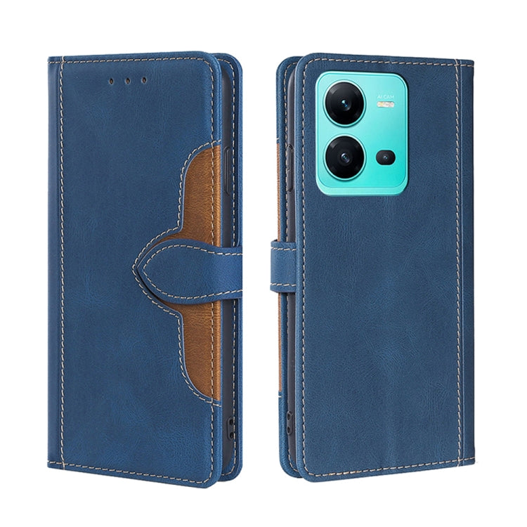 Skin Feel Magnetic Buckle Leather Phone Case, For Motorola Moto E32 India/E22s 4G Global, For OPPO A17, For OPPO K10x 5G, For Realme C33 4G, For vivo V25 5G/V25e 5G, For vivo Y16 4G/Y02s 4G, For vivo Y55 4G, For Samsung Galaxy A04s