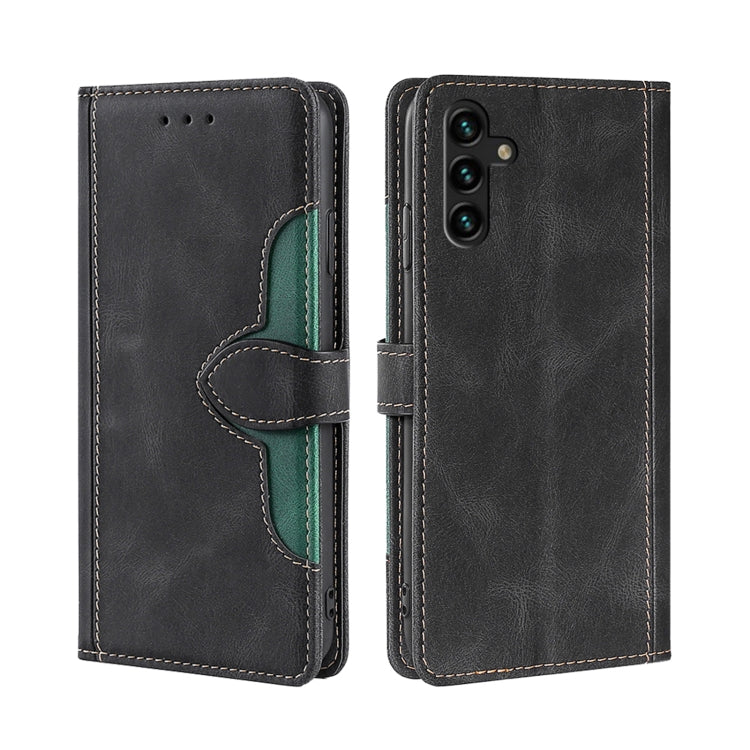 Skin Feel Magnetic Buckle Leather Phone Case, For Motorola Moto E32 India/E22s 4G Global, For OPPO A17, For OPPO K10x 5G, For Realme C33 4G, For vivo V25 5G/V25e 5G, For vivo Y16 4G/Y02s 4G, For vivo Y55 4G, For Samsung Galaxy A04s