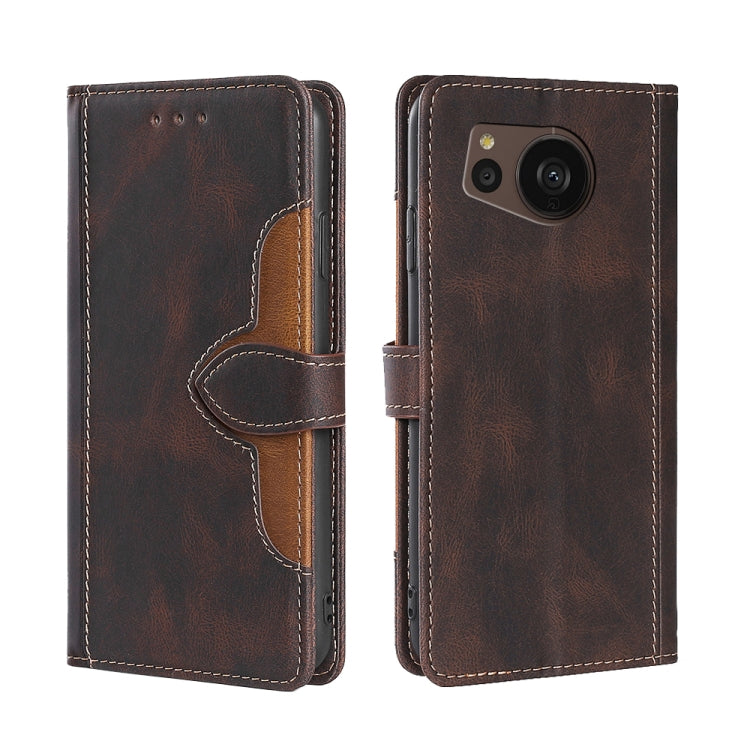 Skin Feel Magnetic Buckle Leather Phone Case