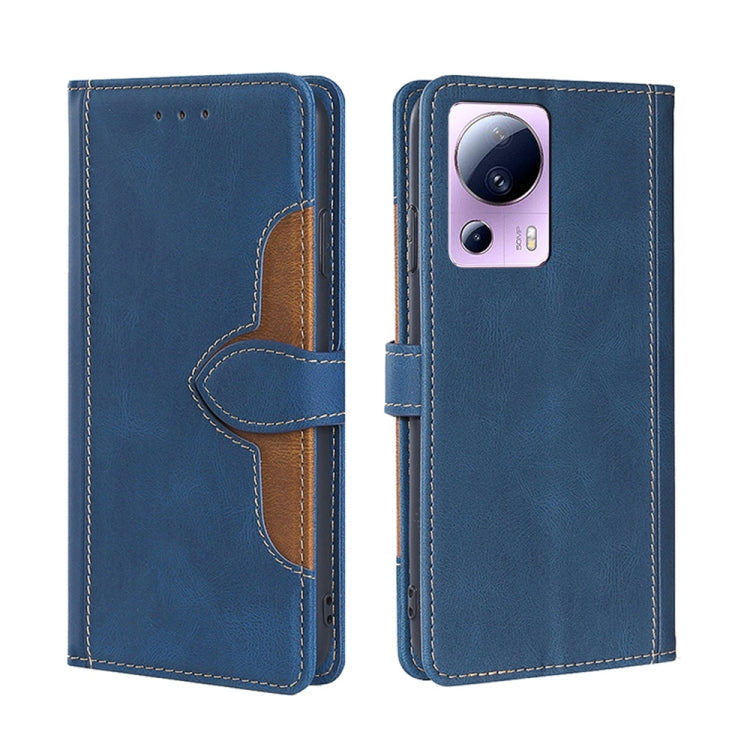 Skin Feel Magnetic Buckle Leather Phone Case, For Sharp Aquos sense7 plus, For Xiaomi Civi 2 5G, For Xiaomi Poco M5 4G