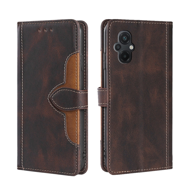 Skin Feel Magnetic Buckle Leather Phone Case, For Sharp Aquos sense7 plus, For Xiaomi Civi 2 5G, For Xiaomi Poco M5 4G