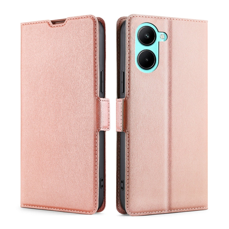 Ultra-thin Voltage Side Buckle Horizontal Flip Leather Phone Case