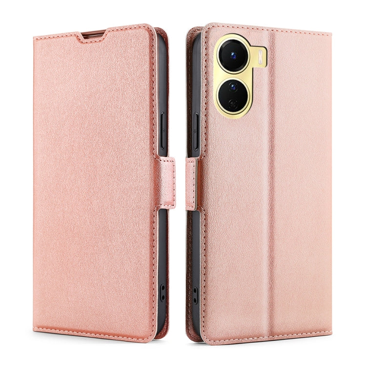 Ultra-thin Voltage Side Buckle Horizontal Flip Leather Phone Case