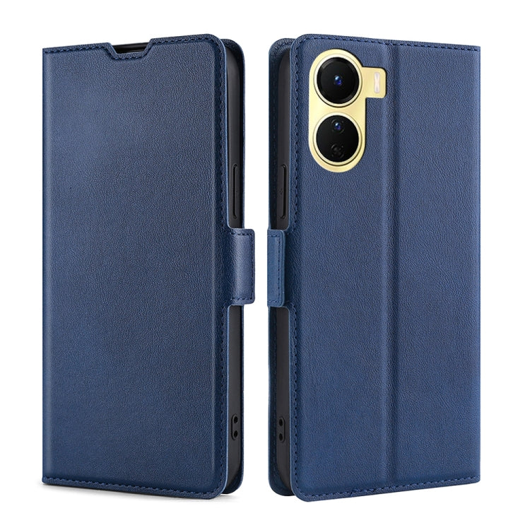 Ultra-thin Voltage Side Buckle Horizontal Flip Leather Phone Case