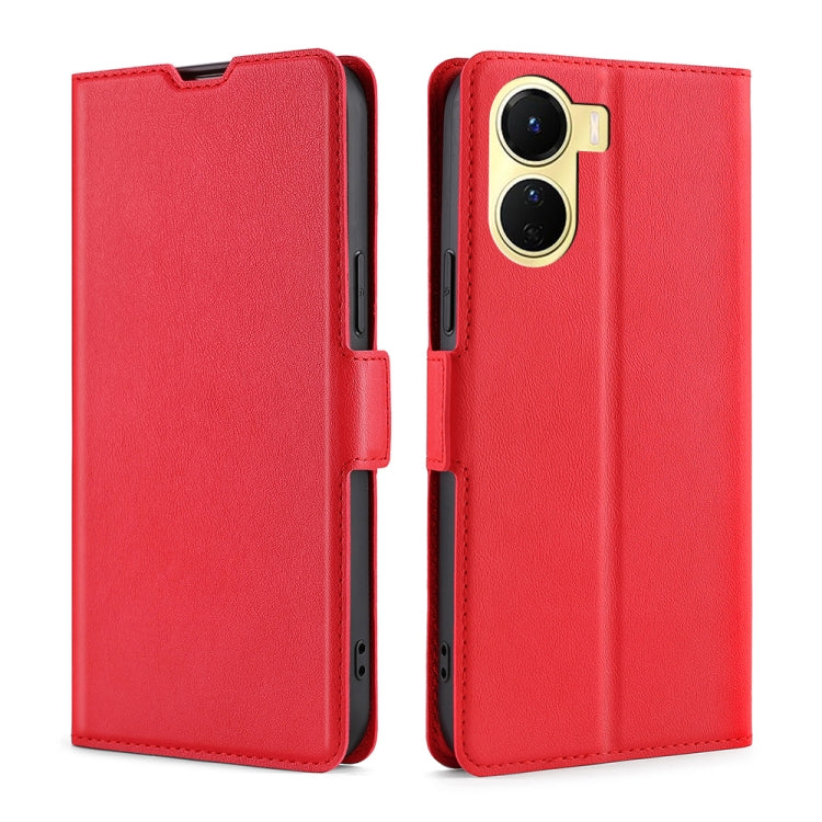 Ultra-thin Voltage Side Buckle Horizontal Flip Leather Phone Case
