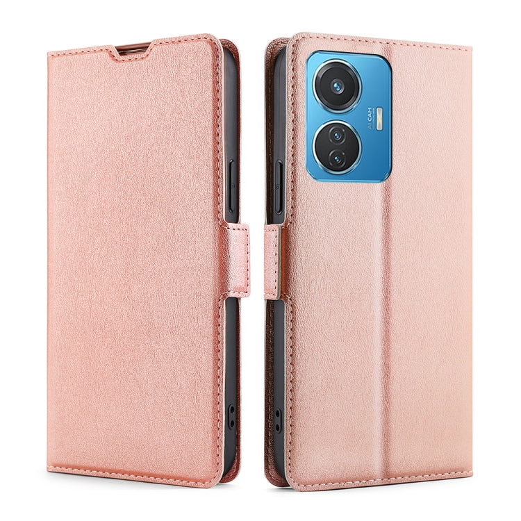 Ultra-thin Voltage Side Buckle Horizontal Flip Leather Phone Case
