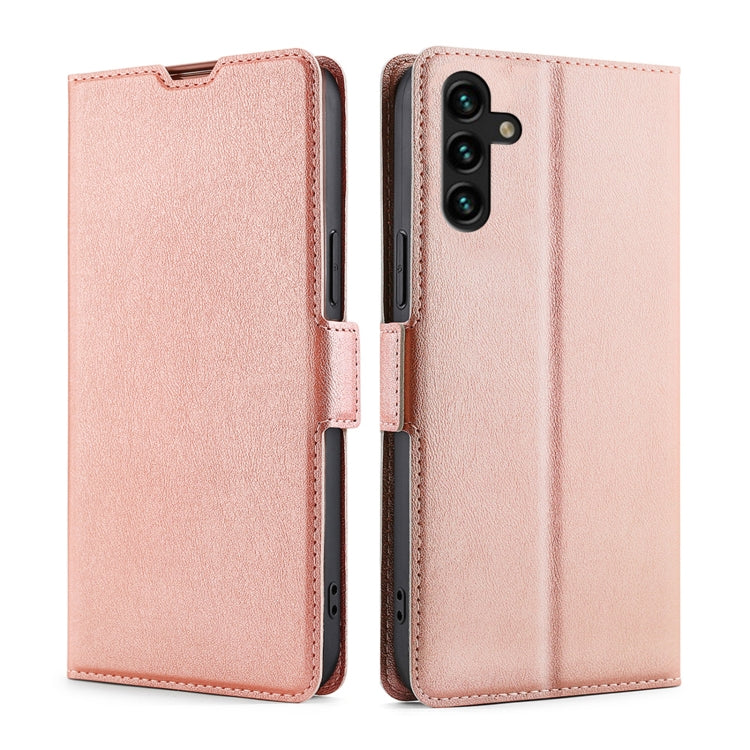 Ultra-thin Voltage Side Buckle Horizontal Flip Leather Phone Case