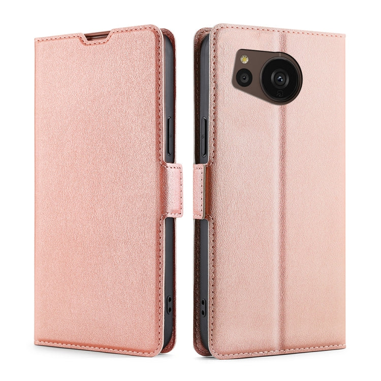 Ultra-thin Voltage Side Buckle Horizontal Flip Leather Phone Case