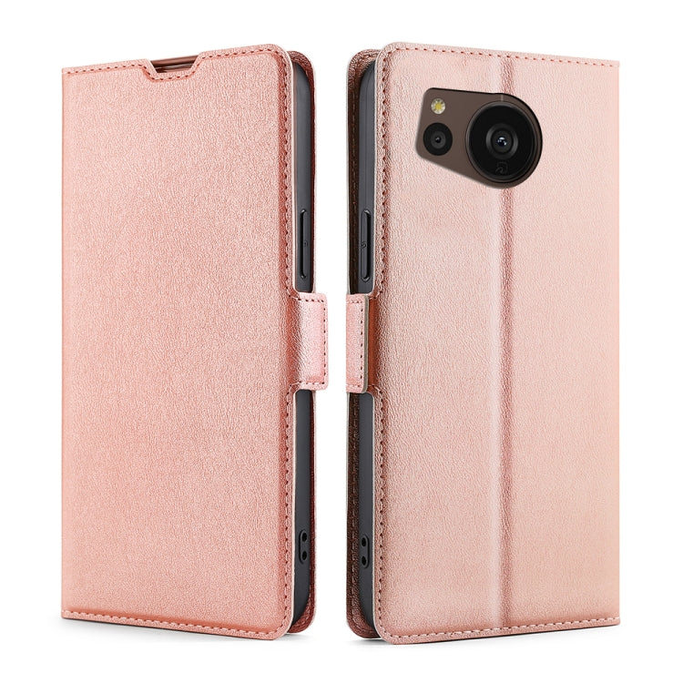 Ultra-thin Voltage Side Buckle Horizontal Flip Leather Phone Case, For Sharp Aquos sense7 Plus, For Xiaomi Civi 2 5G, For Xiaomi Poco M5 4G