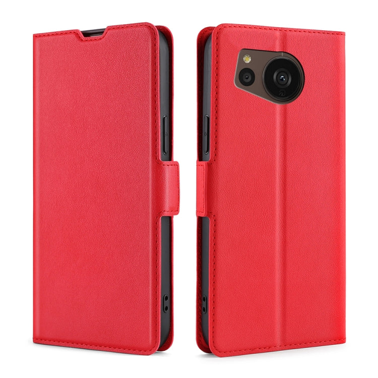 Ultra-thin Voltage Side Buckle Horizontal Flip Leather Phone Case, For Sharp Aquos sense7 Plus, For Xiaomi Civi 2 5G, For Xiaomi Poco M5 4G