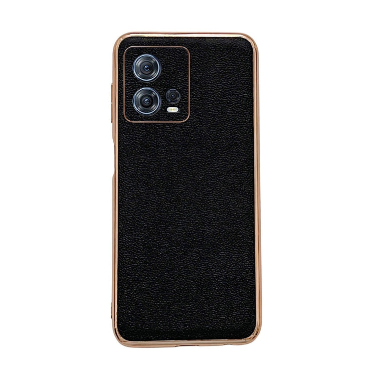 Genuine Leather Luolai Series Nano Plating Phone Case