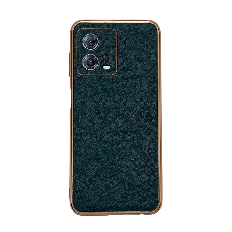 Genuine Leather Luolai Series Nano Plating Phone Case