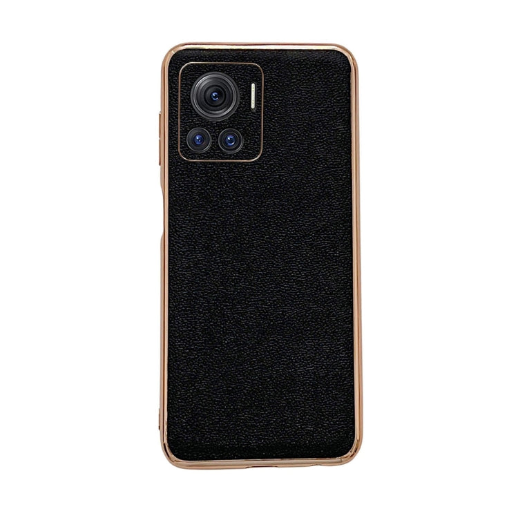 Genuine Leather Luolai Series Nano Plating Phone Case