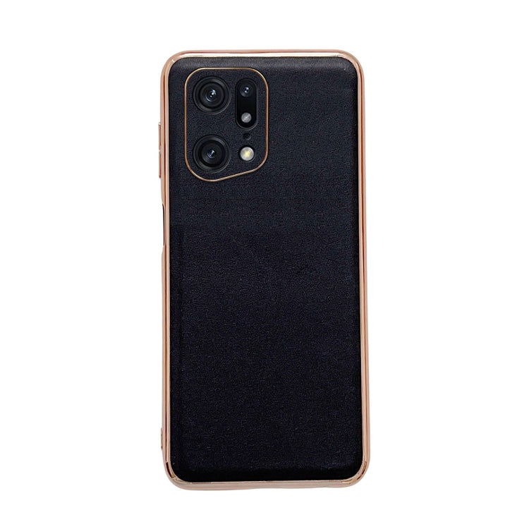 Genuine Leather Xiaoya Series Nano Plating Phone Case, For OPPO Find X5, For Motorola Moto S30 Pro, For OPPO Find X5 Pro, For Motorola Moto X30 Pro / Edge 30 Ultra