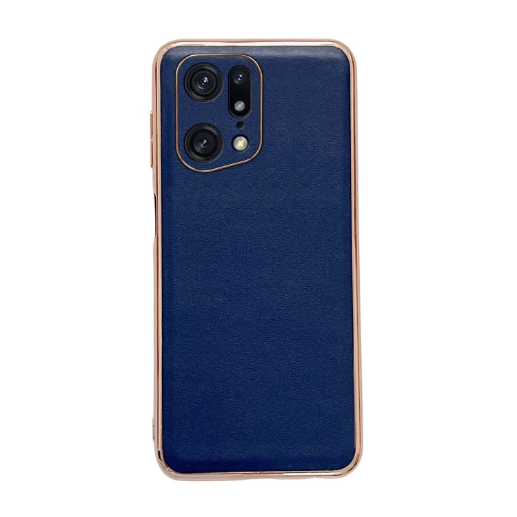 Genuine Leather Xiaoya Series Nano Plating Phone Case, For OPPO Find X5, For Motorola Moto S30 Pro, For OPPO Find X5 Pro, For Motorola Moto X30 Pro / Edge 30 Ultra