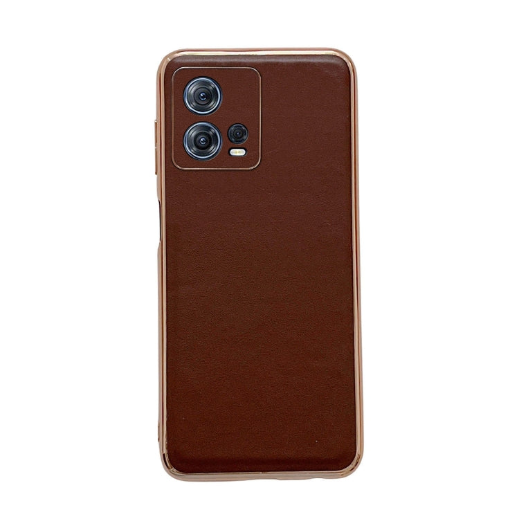 Genuine Leather Xiaoya Series Nano Plating Phone Case, For OPPO Find X5, For Motorola Moto S30 Pro, For OPPO Find X5 Pro, For Motorola Moto X30 Pro / Edge 30 Ultra