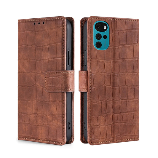 Skin Feel Crocodile Magnetic Clasp Leather Phone Case, For Motorola Moto E32 India/E22s 4G Global, For OPPO A17, For OPPO K10x 5G, For Realme C33 4G, For vivo V25 5G/V25e 5G/X80 Lite, For vivo Y16 4G/Y02s 4G, For vivo Y55 4G, For Samsung Galaxy A04s