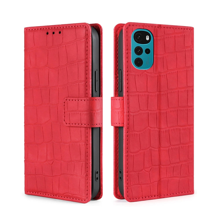 Skin Feel Crocodile Magnetic Clasp Leather Phone Case
