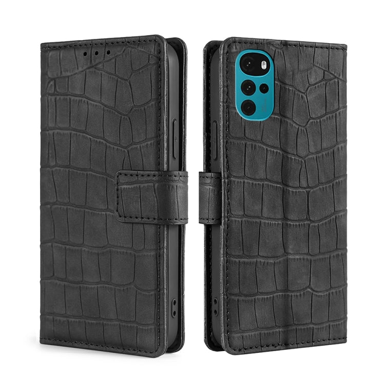 Skin Feel Crocodile Magnetic Clasp Leather Phone Case
