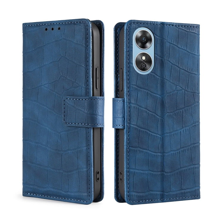 Skin Feel Crocodile Magnetic Clasp Leather Phone Case, For Motorola Moto E32 India/E22s 4G Global, For OPPO A17, For OPPO K10x 5G, For Realme C33 4G, For vivo V25 5G/V25e 5G/X80 Lite, For vivo Y16 4G/Y02s 4G, For vivo Y55 4G, For Samsung Galaxy A04s