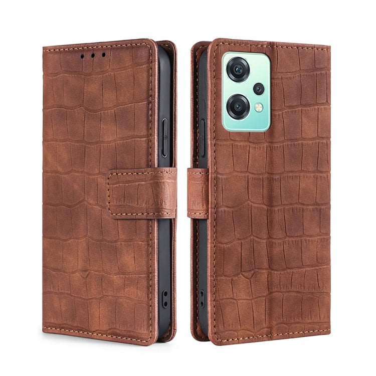 Skin Feel Crocodile Magnetic Clasp Leather Phone Case, For Motorola Moto E32 India/E22s 4G Global, For OPPO A17, For OPPO K10x 5G, For Realme C33 4G, For vivo V25 5G/V25e 5G/X80 Lite, For vivo Y16 4G/Y02s 4G, For vivo Y55 4G, For Samsung Galaxy A04s