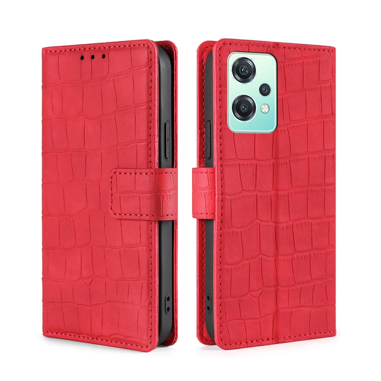 Skin Feel Crocodile Magnetic Clasp Leather Phone Case, For Motorola Moto E32 India/E22s 4G Global, For OPPO A17, For OPPO K10x 5G, For Realme C33 4G, For vivo V25 5G/V25e 5G/X80 Lite, For vivo Y16 4G/Y02s 4G, For vivo Y55 4G, For Samsung Galaxy A04s