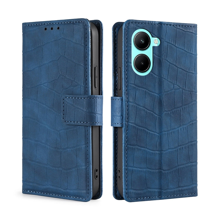 Skin Feel Crocodile Magnetic Clasp Leather Phone Case, For Motorola Moto E32 India/E22s 4G Global, For OPPO A17, For OPPO K10x 5G, For Realme C33 4G, For vivo V25 5G/V25e 5G/X80 Lite, For vivo Y16 4G/Y02s 4G, For vivo Y55 4G, For Samsung Galaxy A04s