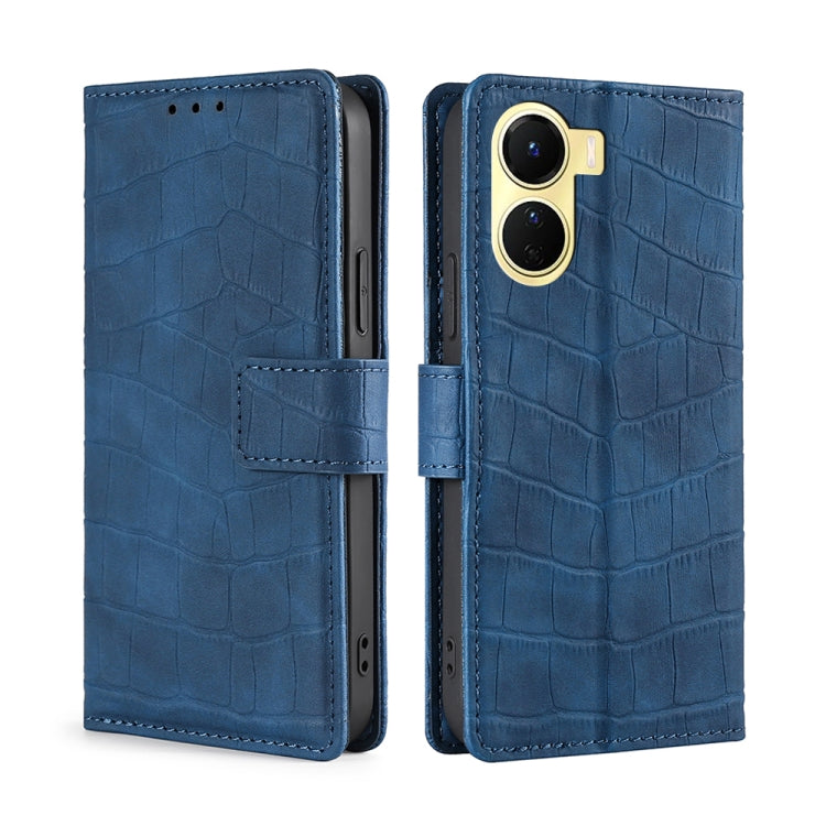 Skin Feel Crocodile Magnetic Clasp Leather Phone Case, For Motorola Moto E32 India/E22s 4G Global, For OPPO A17, For OPPO K10x 5G, For Realme C33 4G, For vivo V25 5G/V25e 5G/X80 Lite, For vivo Y16 4G/Y02s 4G, For vivo Y55 4G, For Samsung Galaxy A04s