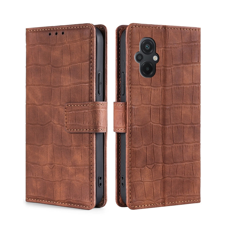 Skin Feel Crocodile Magnetic Clasp Leather Phone Case, For Sharp Aquos sense7 Plus, For Xiaomi Civi 2 5G, For Xiaomi Poco M5 4G