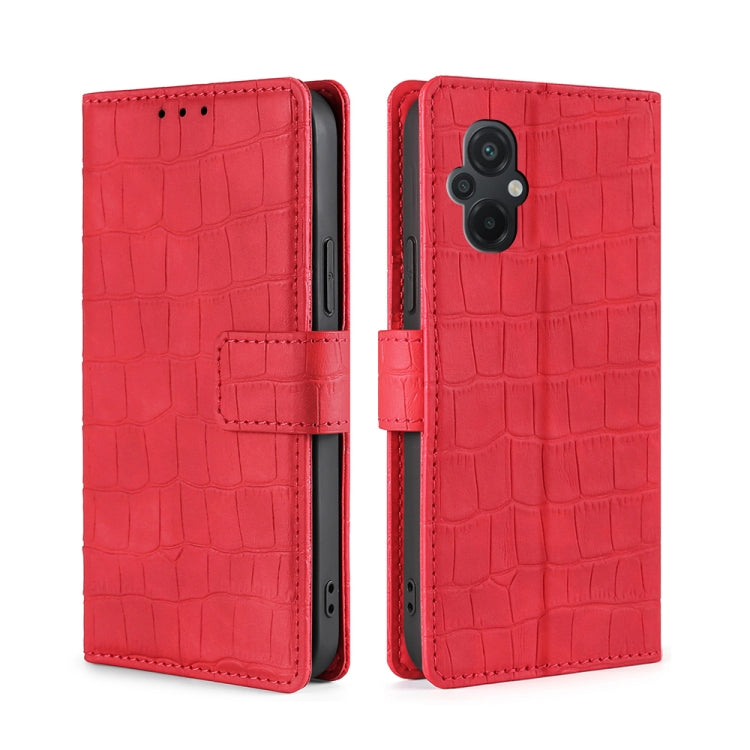 Skin Feel Crocodile Magnetic Clasp Leather Phone Case, For Sharp Aquos sense7 Plus, For Xiaomi Civi 2 5G, For Xiaomi Poco M5 4G