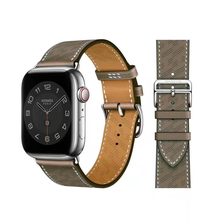 Microporous Leather Strap, For Apple Watch Ultra 49mm / Series 8&7 45mm / SE 2&6&SE&5&4 44mm / 3&2&1 42mm, For Apple Watch Series 8&7 41mm / SE 2&6&SE&5&4 40mm / 3&2&1 38mm