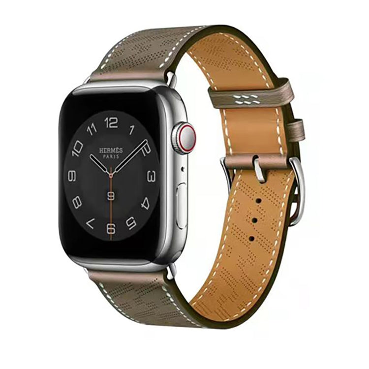 Microporous Leather Strap, For Apple Watch Ultra 49mm / Series 8&7 45mm / SE 2&6&SE&5&4 44mm / 3&2&1 42mm, For Apple Watch Series 8&7 41mm / SE 2&6&SE&5&4 40mm / 3&2&1 38mm